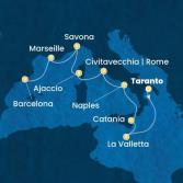 Malta, Italy, Corsica (France), France, Spain