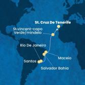 Canary Islands, Cape Verde, Brazil