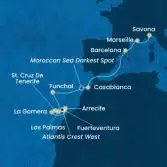 Canary Islands, Spain, Madeira , Morocco, France, Italy