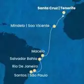 Canary Islands, Cape Verde, Brazil