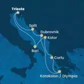 Italy, Montenegro, Greece, Croatia