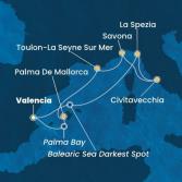 Spain, Italy, France, Balearic Islands