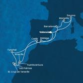 Spain, Madeira , Canary Islands, France, Italy
