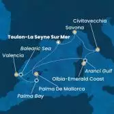 France, Balearic Islands, Spain, Italy