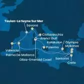 France, Spain, Balearic Islands, Greece, Italy