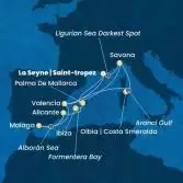 France, Italy, Spain, Balearic Islands
