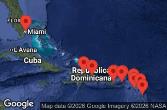 Porto Rico, Antigua e Barbuda, Guadalupa, Isole Vergini americane, Rep. Dominicana, Stati Uniti, Saint-Barthélemy, Isole Vergini britanniche, Saint Kitts e Nevis, Spagna