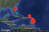 Barbados, Grenada, Saint Lucia, Martinica, Saint-Barthélemy, Isole Vergini britanniche, Stati Uniti, Spagna