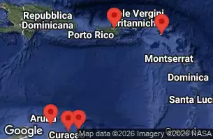 EXPLORA II - útvonalterv 8 éjszaka indulás San Juan kelt 26/03/2026 - Porto Rico, Isole BES, Curaçao, Aruba, Sint Maarten, Italia