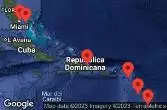 Barbados, Martinica, Saint Kitts e Nevis, Rep. Dominicana, Bahamas, Stati Uniti