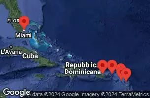 Porto Rico, Saint-Barthélemy, Antigua e Barbuda, Saint Kitts e Nevis, Isole Vergini britanniche, Stati Uniti