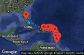 Stati Uniti, Rep. Dominicana, Porto Rico, Saint Kitts e Nevis, Martinica, Saint Vincent e Grenadine, Barbados, Trinidad e Tobago, Antigua e Barbuda, Sint Maarten, Isole Vergini britanniche
