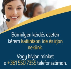 Vegye fel velünk a kapcsolatot +3615507355 telefonszámon