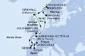 Southampton,Gijon,La Rochelle,Bilbao,Cherbourg,Southampton,Kirkwall,Skjolden,Nordfjordeid,Sandnes,Southampton