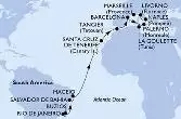 Rio de Janeiro,Buzios,Salvador,Maceio,Santa Cruz de Tenerife,Tangier,Barcelona,La Goulette,Palermo,Naples,Livorno,Marseille