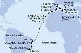 Rio de Janeiro,Buzios,Salvador,Maceio,Santa Cruz de Tenerife,Tangier,Barcelona,La Goulette,Palermo,Naples