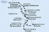 Fort de France,Pointe-a-Pitre,Bridgetown,Kingstown,Castries,Saint George,Fort de France,Pointe-a-Pitre,St John s,Philipsburg,Roseau,Basseterre,Fort de France