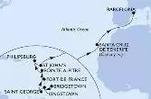 Bridgetown,Kingstown,Saint George,Fort de France,Pointe-a-Pitre,Philipsburg,St John s,Santa Cruz de Tenerife,Barcelona