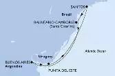 Santos,Balneario Camboriu,Buenos Aires,Punta Del Este,Santos