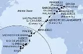 Paranagua,Itajai,Ilhabela,Rio de Janeiro,Buzios,Salvador,Maceio,Mindelo,Las Palmas de G.Canaria,Arrecife de Lanzarote,Malaga,Valencia,Palma de Mallorca,Marseille,Genoa,Marseille,Barcelona