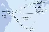 Shanghai,Naha,Shanghai,Kagoshima,Fukuoka,Shanghai