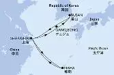 Shanghai,Gangjeong,Busan,Shanghai,Naha,Shanghai