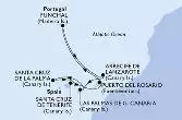 Las Palmas de G.Canaria,Santa Cruz de La Palma,Santa Cruz de Tenerife,Puerto del Rosario,Funchal,Arrecife de Lanzarote,Las Palmas de G.Canaria
