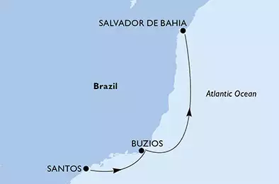 Santos, Buzios, Salvador