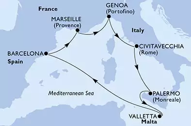 Spain,France,Italy,Malta