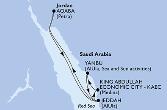  MSC BELLISSIMA ettől 19/03/2022 eddig 26/03/2022 indulás Jeddah, Saudi Arabia
