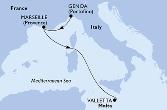 Genoa,Marseille,Valletta