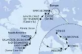 Itajai,Santos,Rio de Janeiro,Salvador,Maceio,Santa Cruz de Tenerife,Cadiz,Barcelona,Messina,Corfu,Dubrovnik,Venice