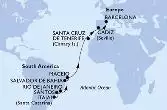 Itajai,Santos,Rio de Janeiro,Salvador,Maceio,Santa Cruz de Tenerife,Cadiz,Barcelona
