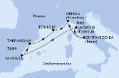 Livorno,Valencia,Tarragona,Toulon,Genoa,Civitavecchia,Livorno