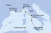 Marseille,Genoa,Civitavecchia,Palermo