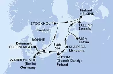 Germany,Poland,Lithuania,Latvia,Estonia,Finland,Sweden,Denmark