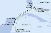 Miami,Cozumel,Costa Maya,Isla de Roatan,Ocean Cay,Miami