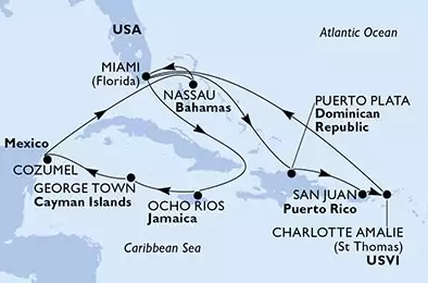 United States,Jamaica,Cayman Islands,Mexico,Bahamas,Dominican Republic,Puerto Rico,Virgin Islands (U.S.)