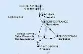Fort de France,Pointe-a-Pitre,Roseau,Bridgetown,Kingstown ,Saint George,Fort de France