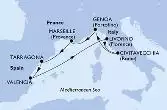  MSC FANTASIA ettől 17/07/2024 eddig 24/07/2024 indulás Genoa, Italy