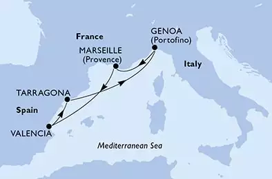 Genoa,Marseille,Valencia,Tarragona,Genoa