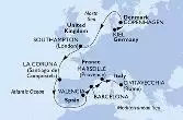 Kiel,Copenhagen,Southampton,La Coruna,Valencia,Barcelona,Marseille,Civitavecchia