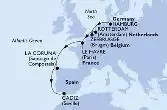 Hamburg,Zeebrugge,Rotterdam,Le Havre,La Coruna,Cadiz
