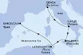Genoa,Naples,Palermo,La Goulette,Barcelona