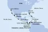 San Diego,Cabo San Lucas,Puntarenas,BLB-Panam Canal,CTB-Panama Canal,Colon,Cartagena,Miami