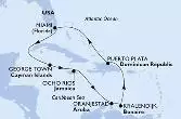 Miami,George Town,Ocho Rios,Oranjestad,Kralendijk,Puerto Plata,Miami