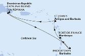 Fort de France,St John s,La Romana,Catalina Island,Bridgetown,Fort de France
