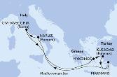 Civitavecchia,Mykonos,Kusadasi,Marmaris,Naples,Civitavecchia