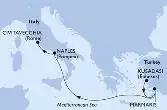 Kusadasi,Marmaris,Naples,Civitavecchia