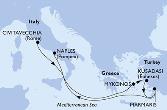 Civitavecchia,Mykonos,Kusadasi,Marmaris,Naples